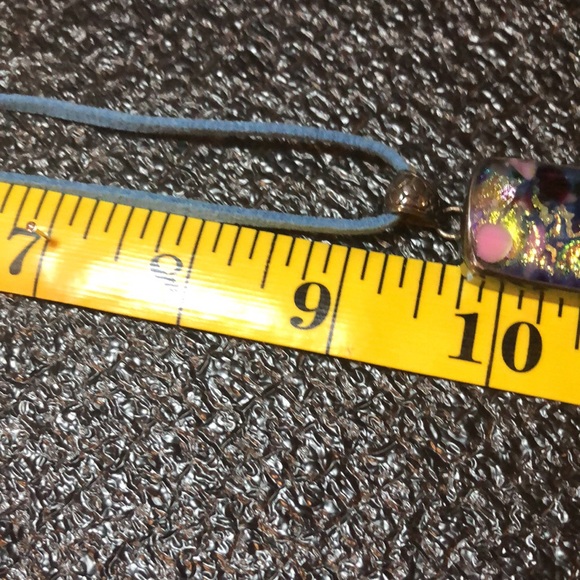 Dichroic Glass & 925 Sterling Pendant - Picture 8 of 11